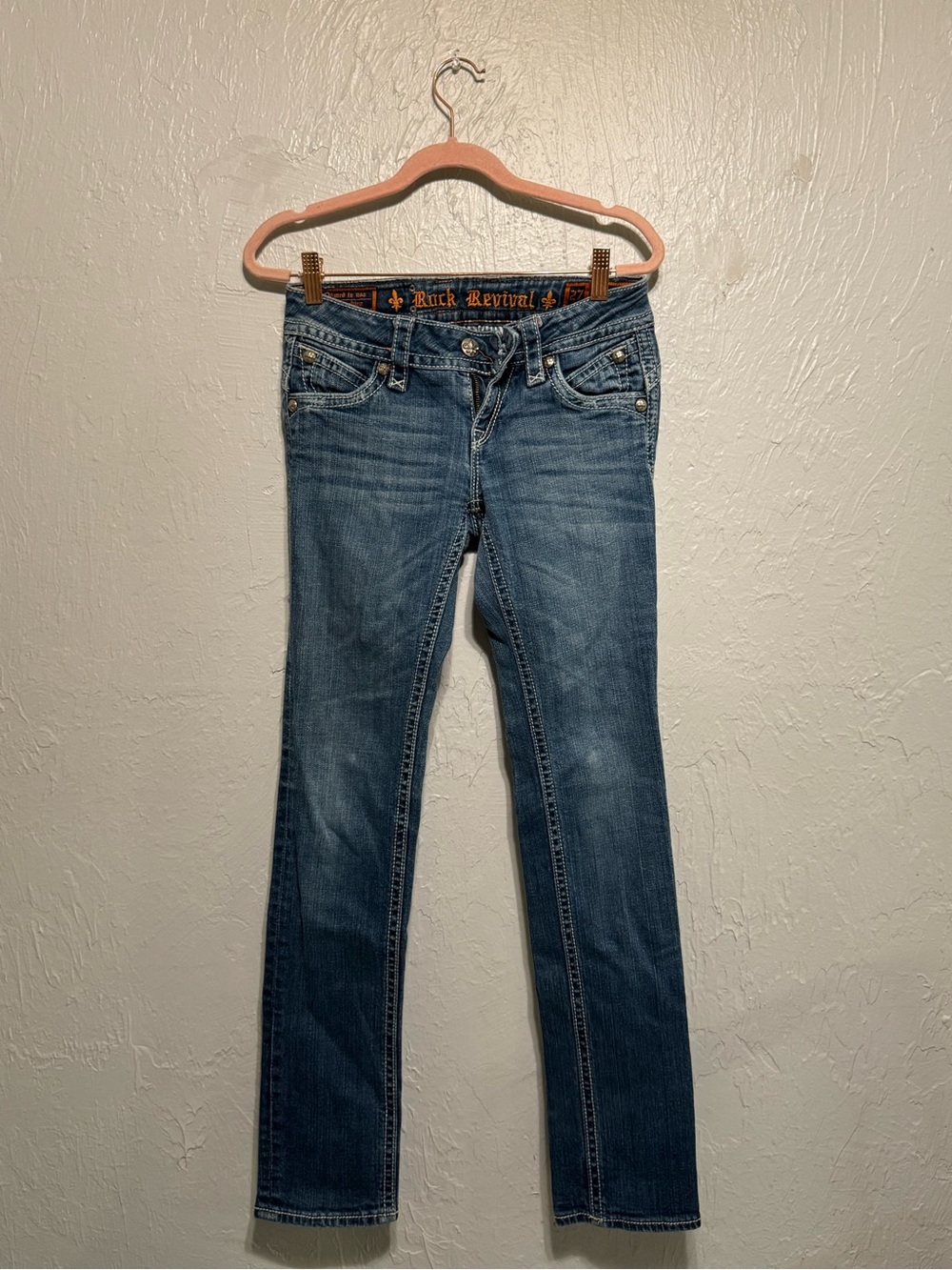 Rock Revival Women's Blue Patti Skinny Jeans